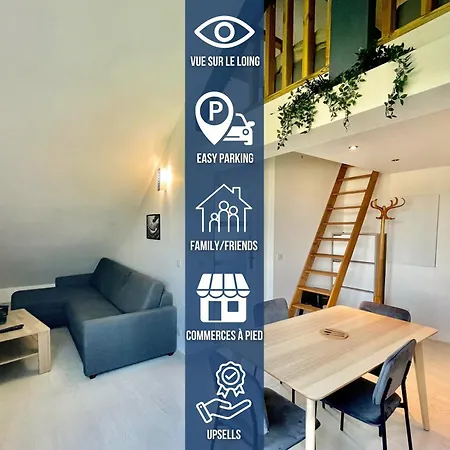 Apartment Loft Renove Avec Mezzanine - Vue Sur Le Loing - Commerces A Pied *